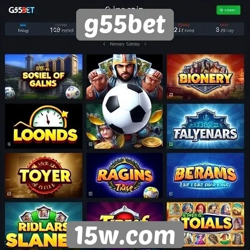 Análise da diversidade de jogos disponíveis no g55bet